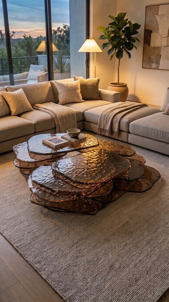 Laguna Glass Coffee Table