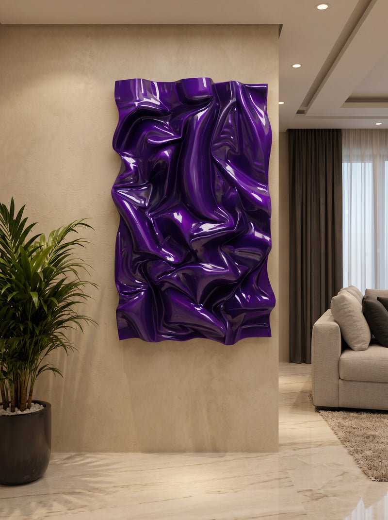 Sculptural Textured Wall Panel