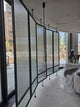 Pivoting Fluted Glass Screen