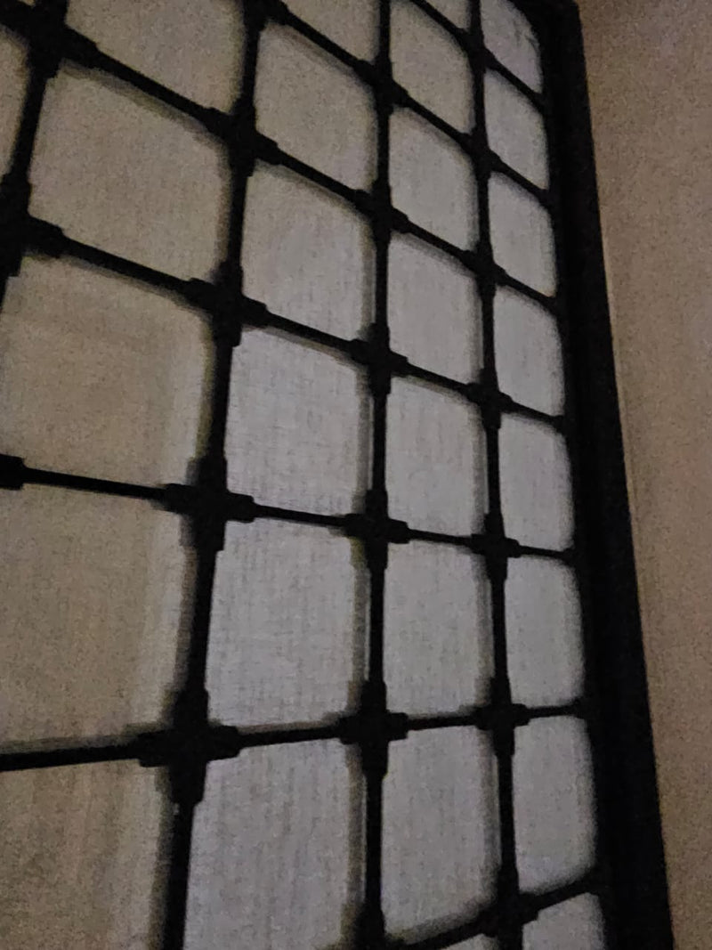 Fabric-Laminated Glass Lattice Divider
