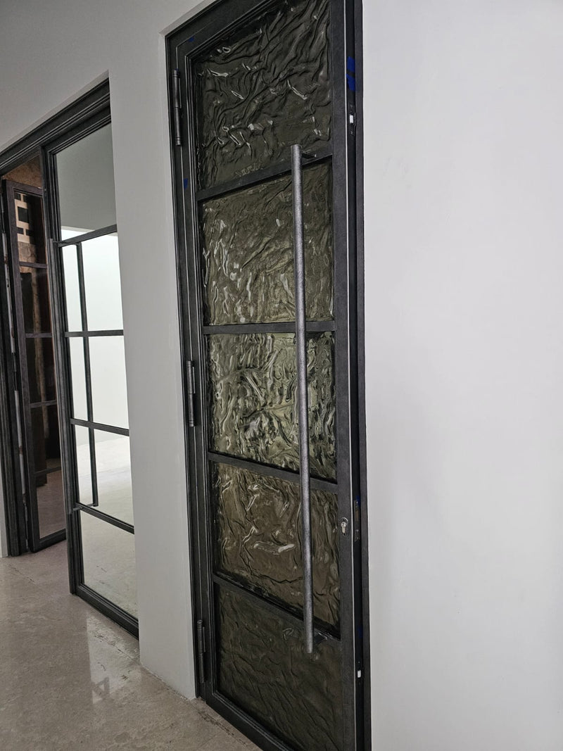 Decorative Textured Glass Doors