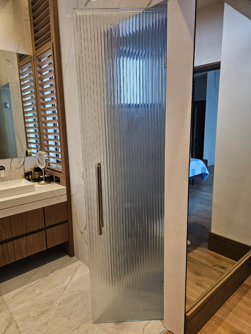 Decorative Textured Glass Doors