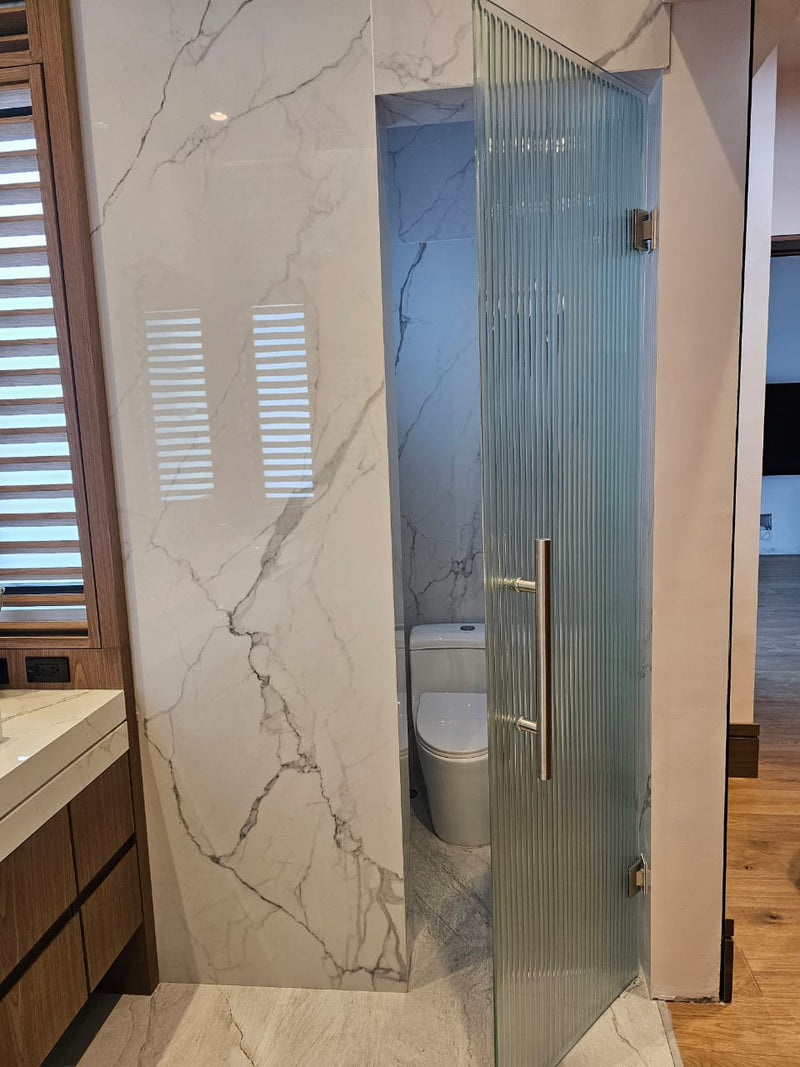 Decorative Textured Glass Doors