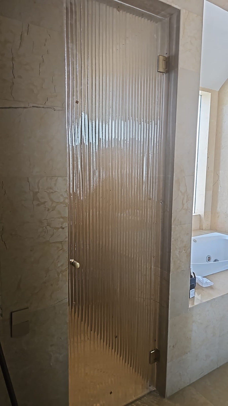 Decorative Textured Glass Doors