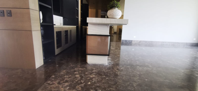 Bronze Glass Counter Cladding