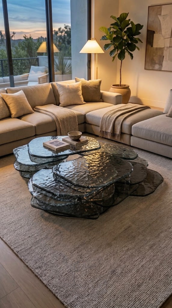 Laguna Glass Coffee Table