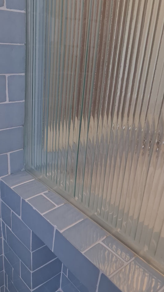 Slotted Single B Glass Panel | Decorative Architectural Glass