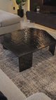 Mesa de centro de vidrio