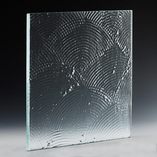 Caliza Adobe Textured Glass Panel | Architectural Cast Glass