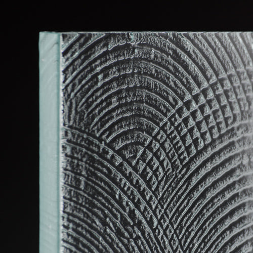 Caliza Adobe Textured Glass Panel | Architectural Cast Glass