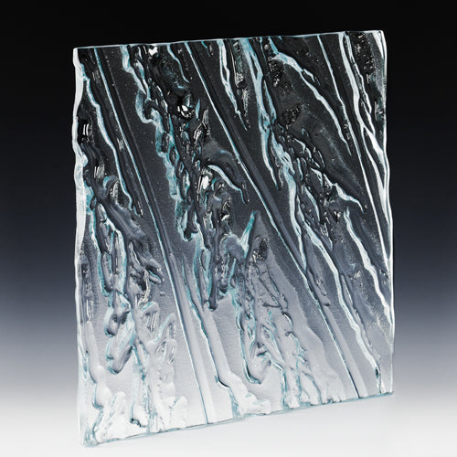 SAEZ Wave Textured Glass Panel | Architectural Cast Glass