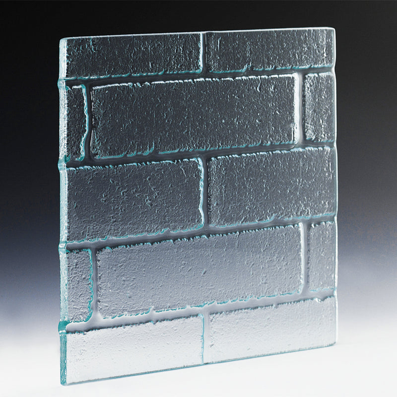 BRIC Brick-Pattern Textured Glass Panel | Decorative Glass