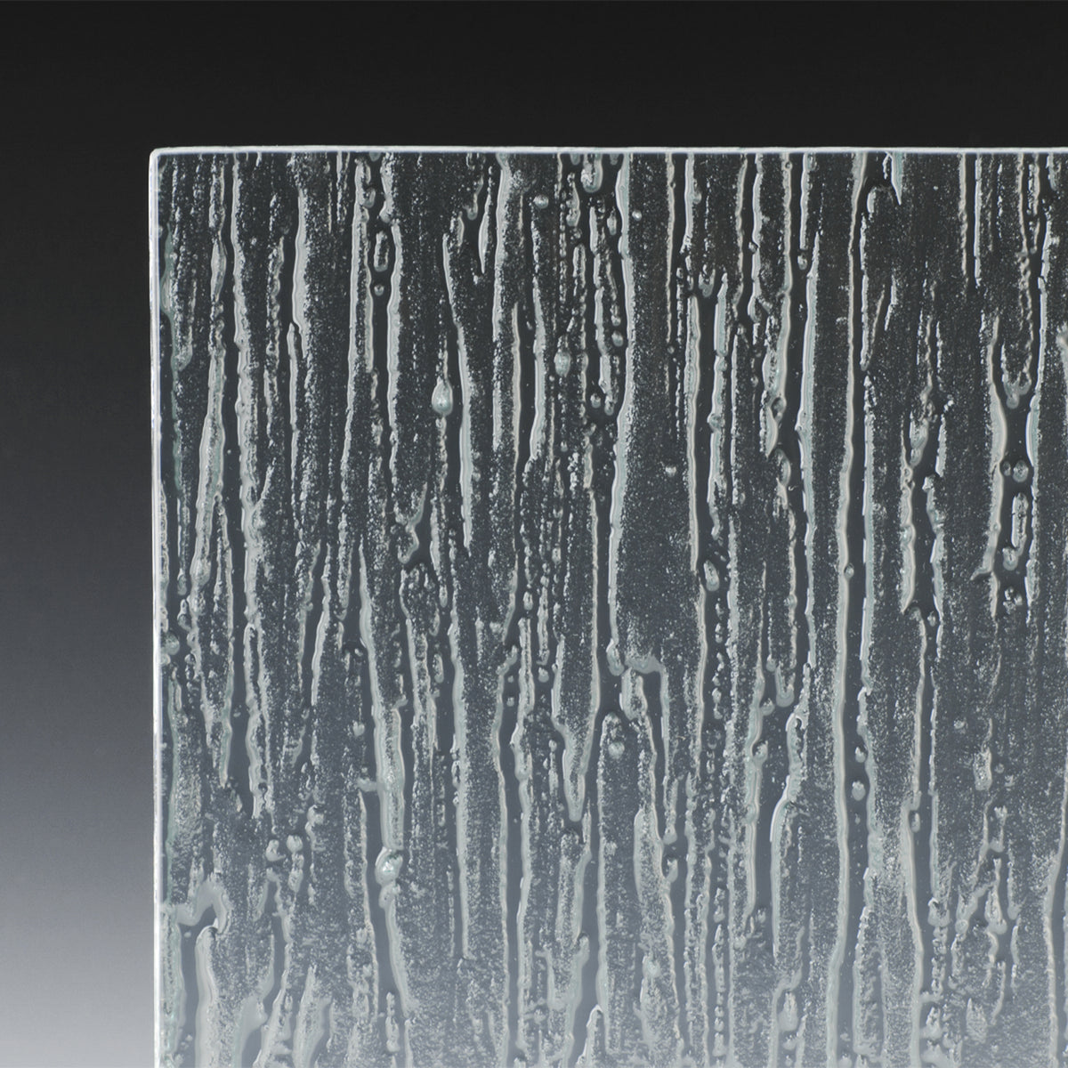 Rain Textured Glass Panel | Handmade Architectural Glass