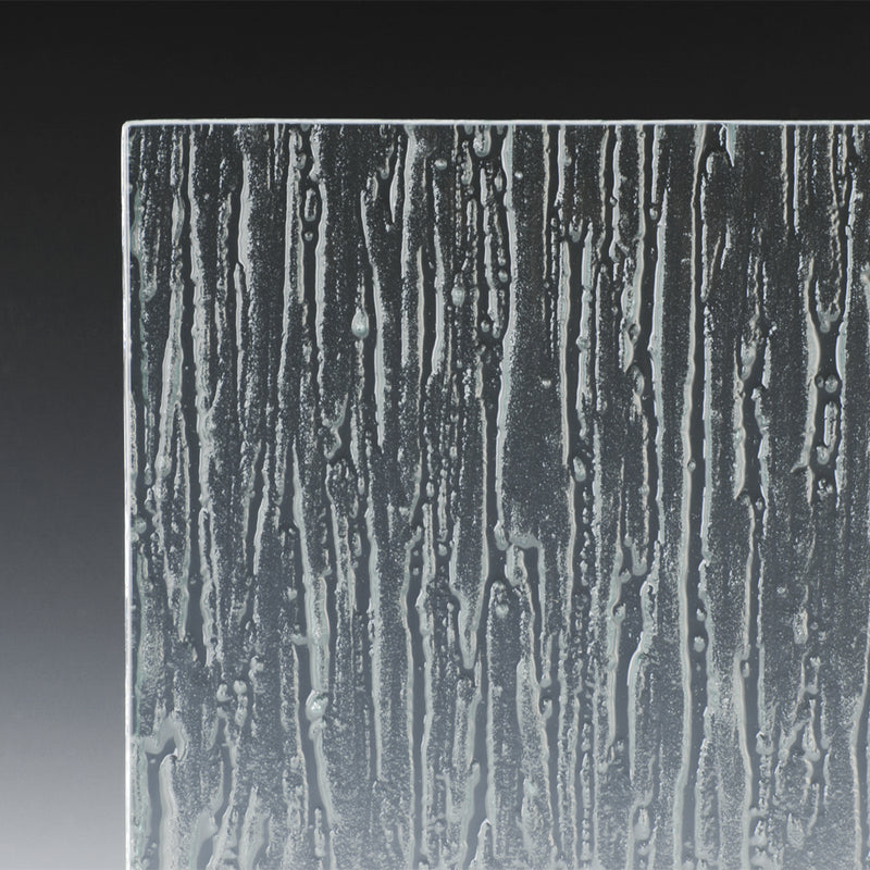 Rain Textured Glass Panel | Handmade Architectural Glass