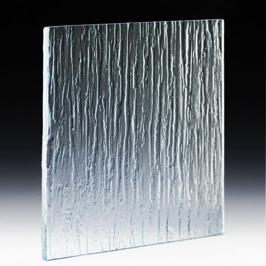 Rain Textured Glass Panel | Handmade Architectural Glass