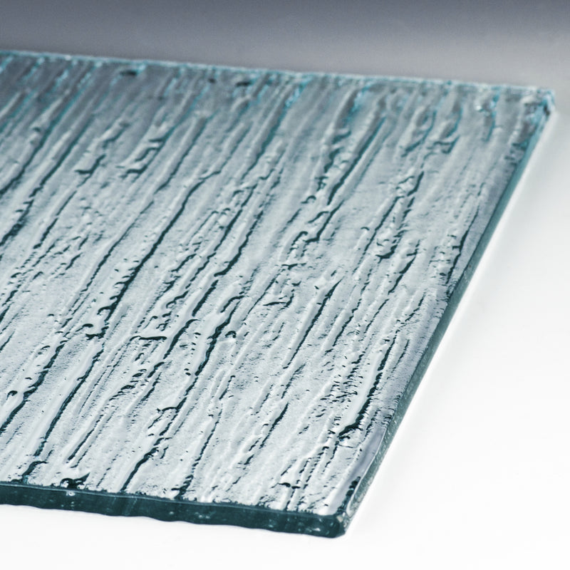 Rain Textured Glass Panel | Handmade Architectural Glass