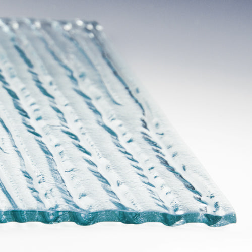 Rain XL Textured Glass Panel | High Privacy Architectural Glass