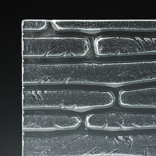Island Mosaic Textured Glass Panel | Architectural Cast Glass