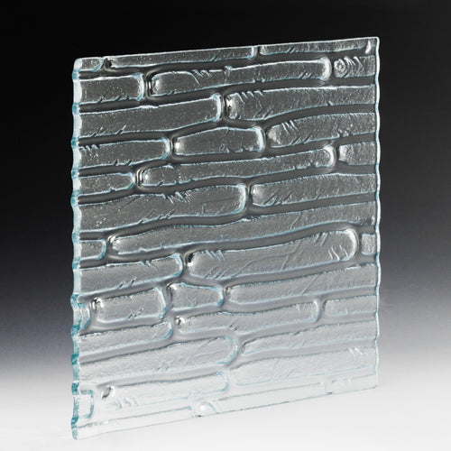 Island Mosaic Textured Glass Panel | Architectural Cast Glass