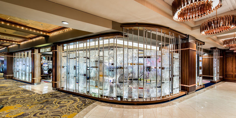 SAEZ Wave Textured Glass Panel | Architectural Cast Glass