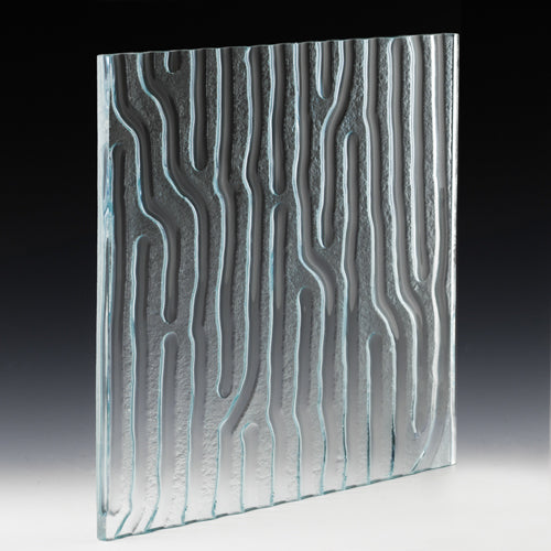 Uxmal Sandtide Textured Glass Panel | Architectural Cast Glass