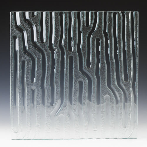 Uxmal Sandtide Textured Glass Panel | Architectural Cast Glass