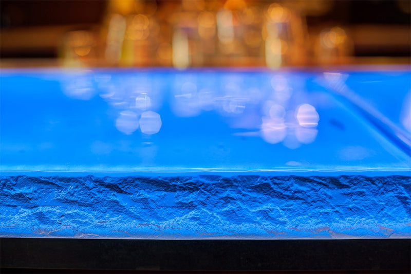 Silver Reef Casino Glass Bar Top | Luxury Glass Surfaces