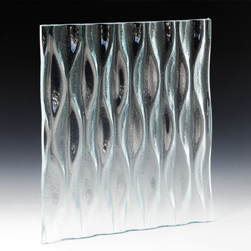 Candle Wavelet Textured Glass Panel | Architectural Cast Glass