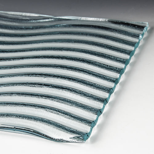 Reo Wave Textured Glass Panel | Architectural Cast Glass