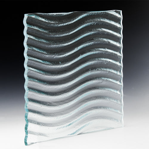 Reo Wave Textured Glass Panel | Architectural Cast Glass
