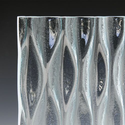 Candle Wavelet Textured Glass Panel | Architectural Cast Glass
