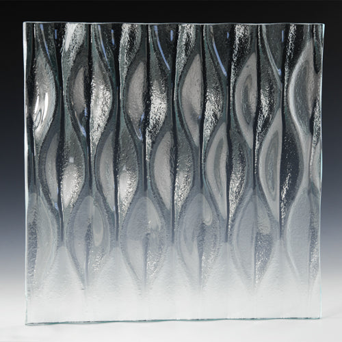 Candle Wavelet Textured Glass Panel | Architectural Cast Glass