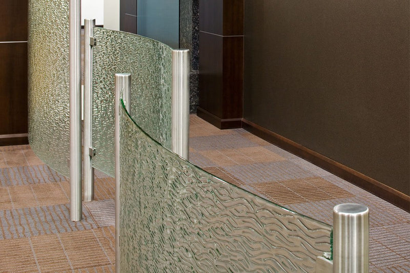 Island Mosaic Textured Glass Panel | Architectural Cast Glass