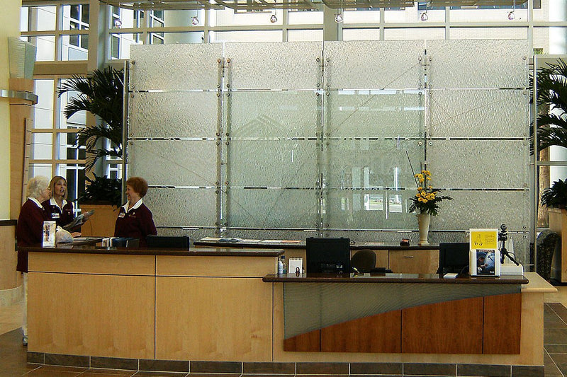 Rain XL Textured Glass Panel | High Privacy Architectural Glass